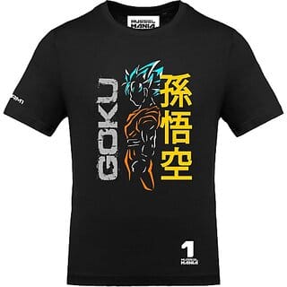 FastB Men Printed Round Neck Black T-Shirt