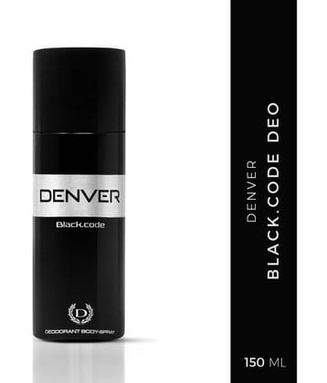 Denver Black Code Deodorant Spray for Men 200 ml ( Pack of 1 )
