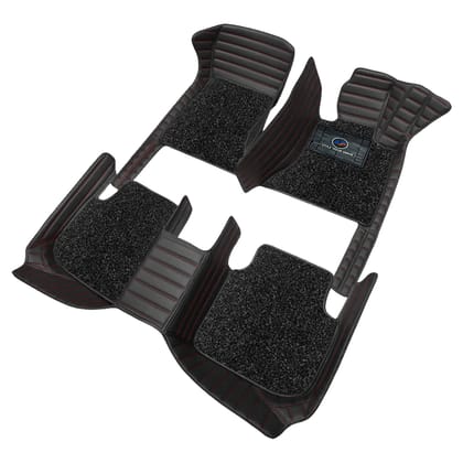 Autofurnish 9D Premium Custom Fitted Car Mats For Maruti Suzuki Wagon R2014-18-Black Red