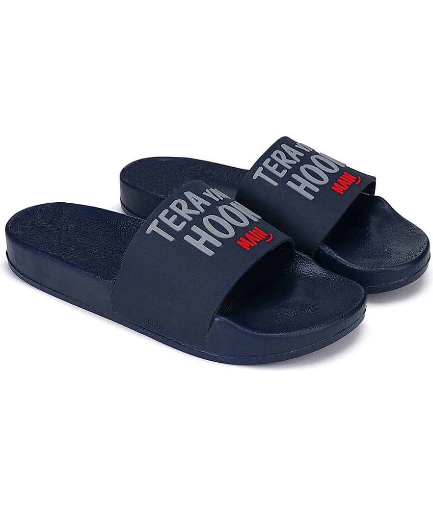 Bersache Navy Men's Slide Flip Flop