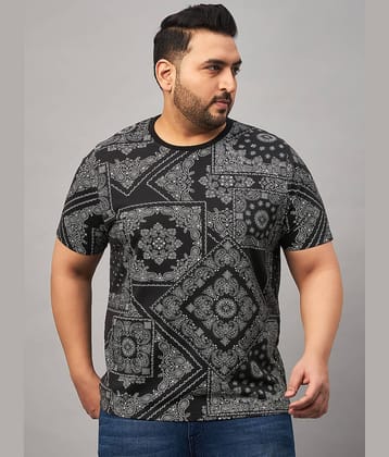 AUSTIVO Cotton Blend Regular Fit Printed Half Sleeves Men's T-Shirt - Multicolor ( Pack of 1 )