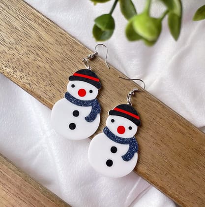 Snowman Earrings