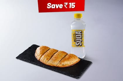 Plain Herbed Garlic Bread + Lemon Soda (250 Ml)(Save 10%)