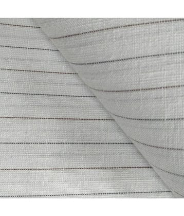 Makhanchor White Linen Blended Unstitched Shirt pc Single