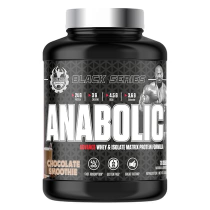 Dexter Jackson Black Series Anabolic Advance Whey & Isolate Matrix Protein Powder 5lbs-Chocolate Shake