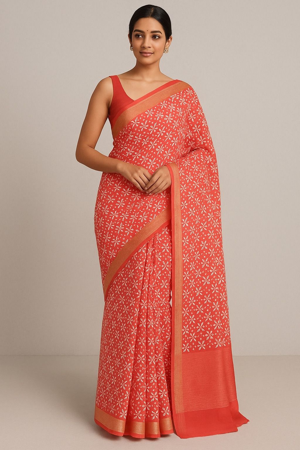 Cotton fancy Sarees