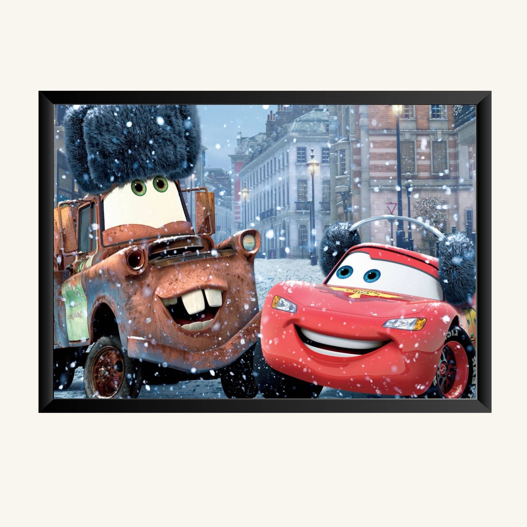 NOKKES Pixar Flo Cars 2 Photo Frame Poster 8X12inch Photo Mate Paper Wall Decoration For Home Office Wall Photo Frame Poster