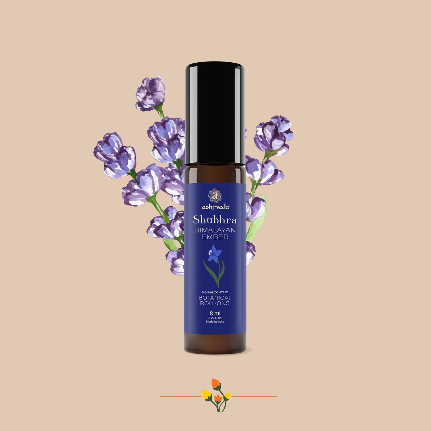 Ashpveda Himalayan Ember Roll-On Attar Natural Fragrance