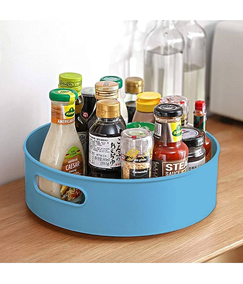 PrettyKrafts Round Plastic Bar Tray 1 Pcs