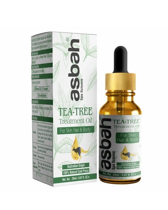 Asbah Tea Tree Treatment Oil for Skin Hair & Body