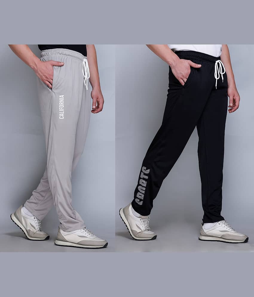 HVBK Multicolor Polyester Men's Trackpants ( Pack of 2 )