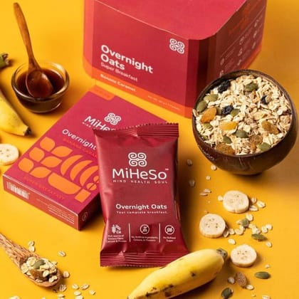 MiHeSo Overnight Oats - Banana Caramel 420g (60gX7)