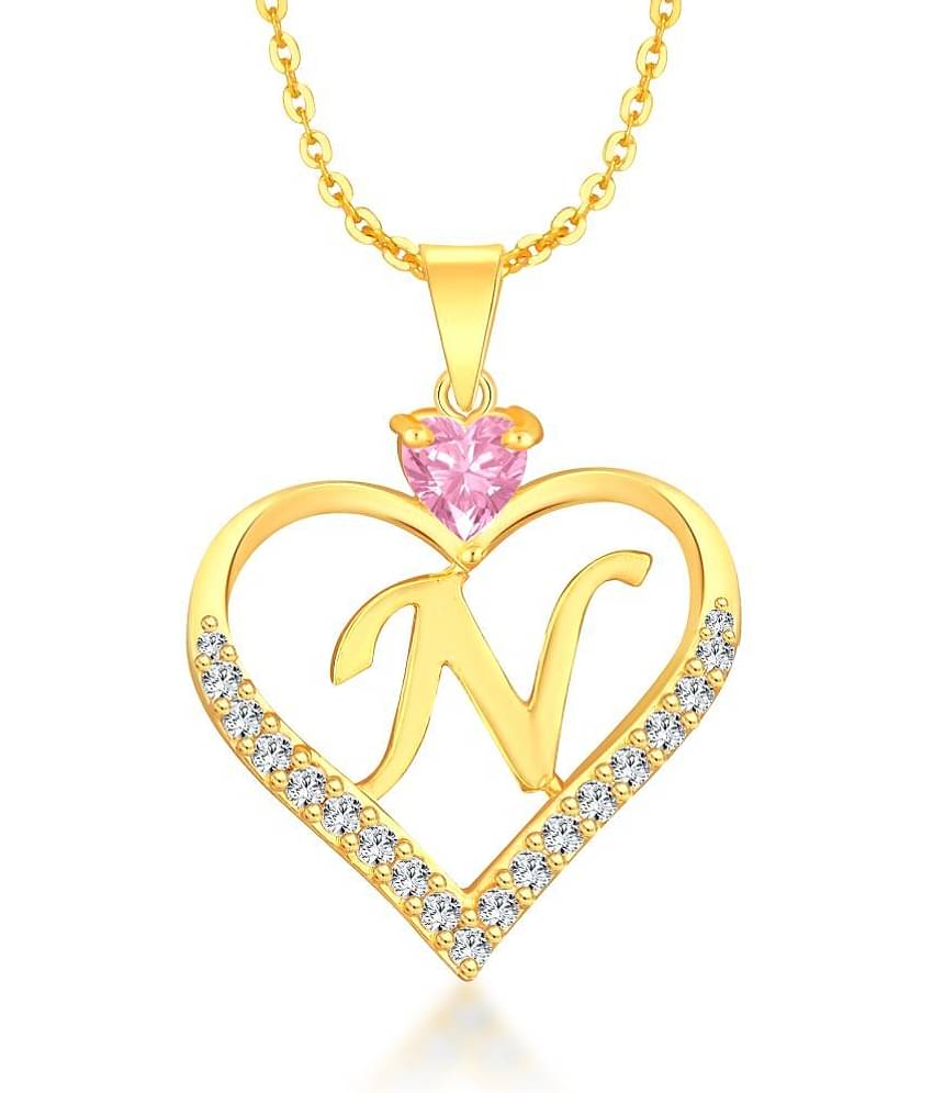 HEER COLLECTION - Pink Pendant set ( Pack of 1 )