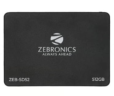 ZEB-SD52 SSD 512GB, SATA II and SATA III Interface, QLC, Silent Operation