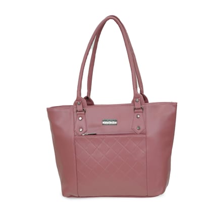 Jothi MetroBelle Quilted Handbag for Women | Stylish Synthetic Leather Purse | Dual Compartments | Mobile Pocket | Water-Resistant | Soft Carry Handles | Taupe