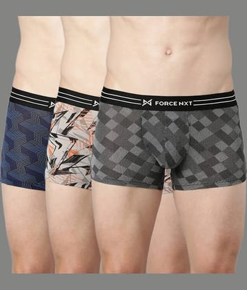 Force NXT Pack of 3 Modal Trunks For Men's ( Multicolor )