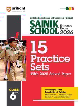 All India Sainik School Entrance Exam Guide 2026 for Class 6, 15 Practice Sets with 2025 Solved Paper [Paperback] [Oct 30, 2024] Arihant