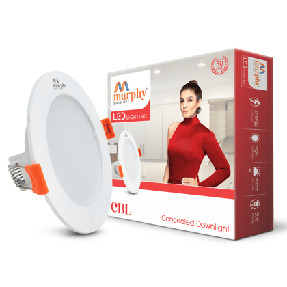 Murphy 9W CBL LED Concealed Box Down Light-Cool White / Pack of 1