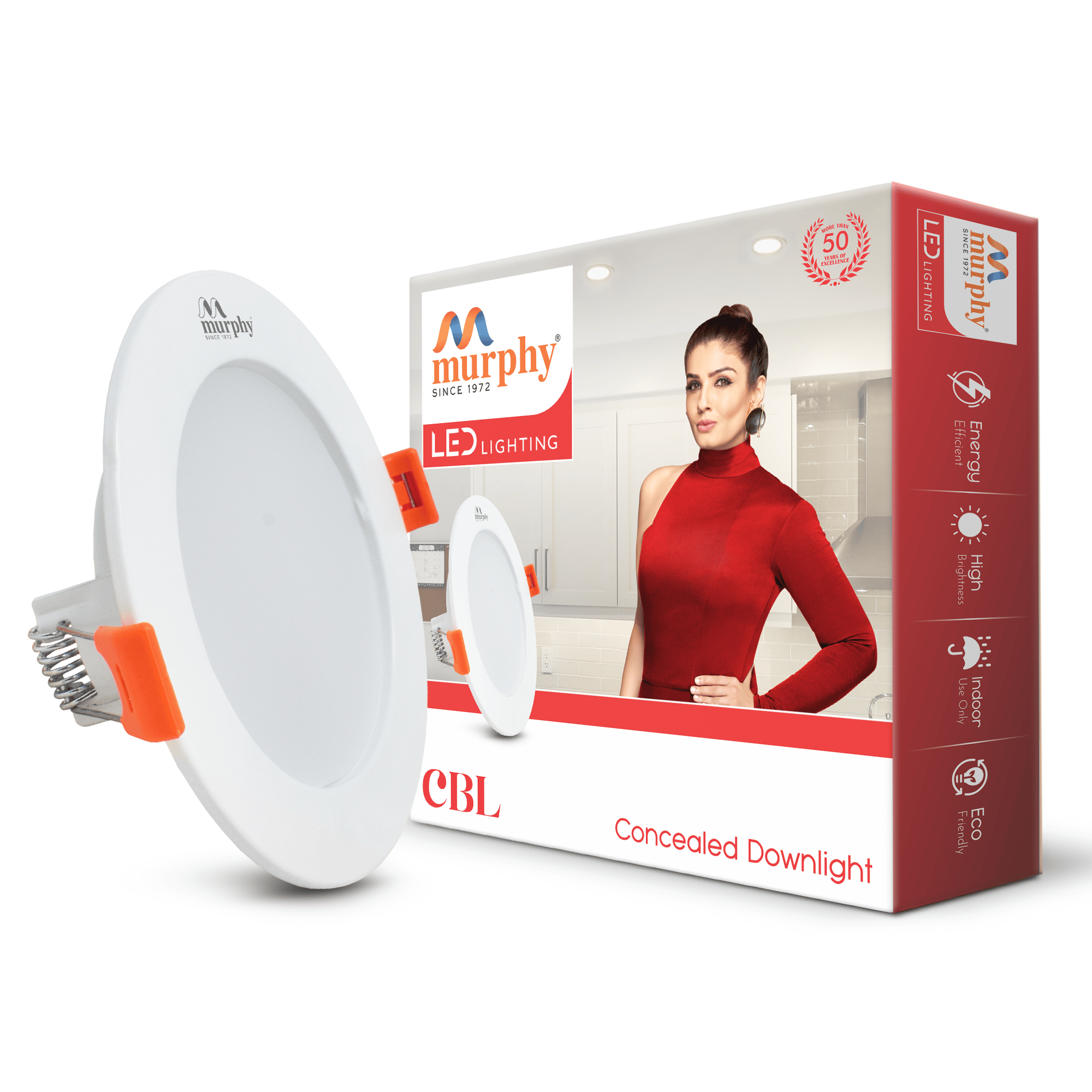 Murphy 9W CBL LED Concealed Box Down Light-Cool White / Pack of 1