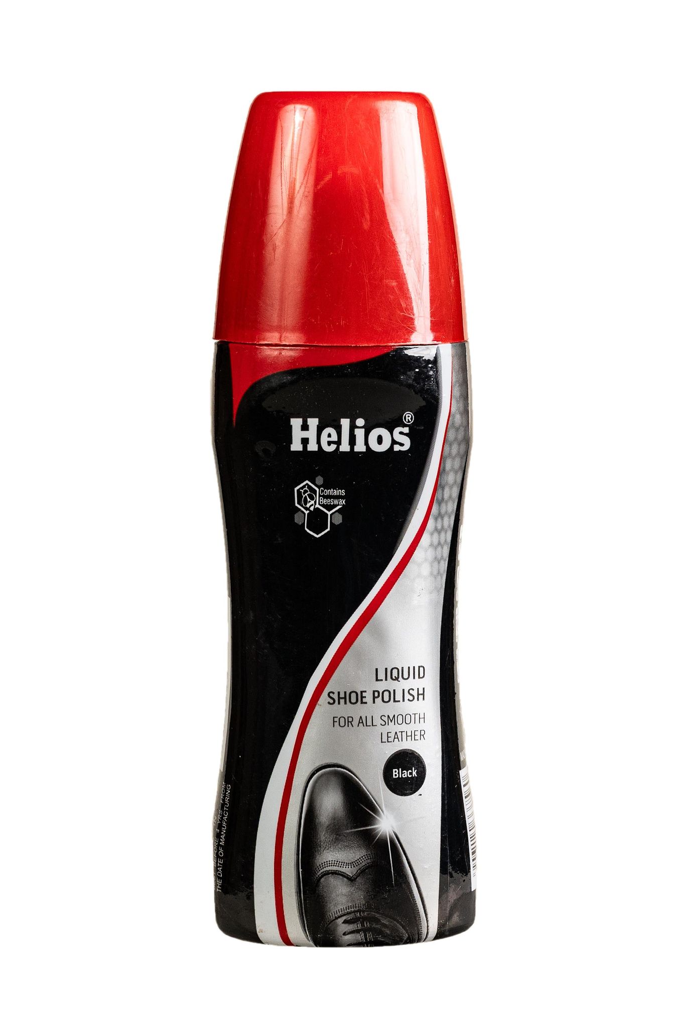 Helios Black Liquid Shoe Polish-Black / Free