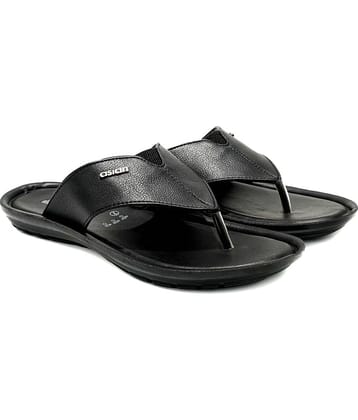 ASIAN Black Men's Thong Flip Flop