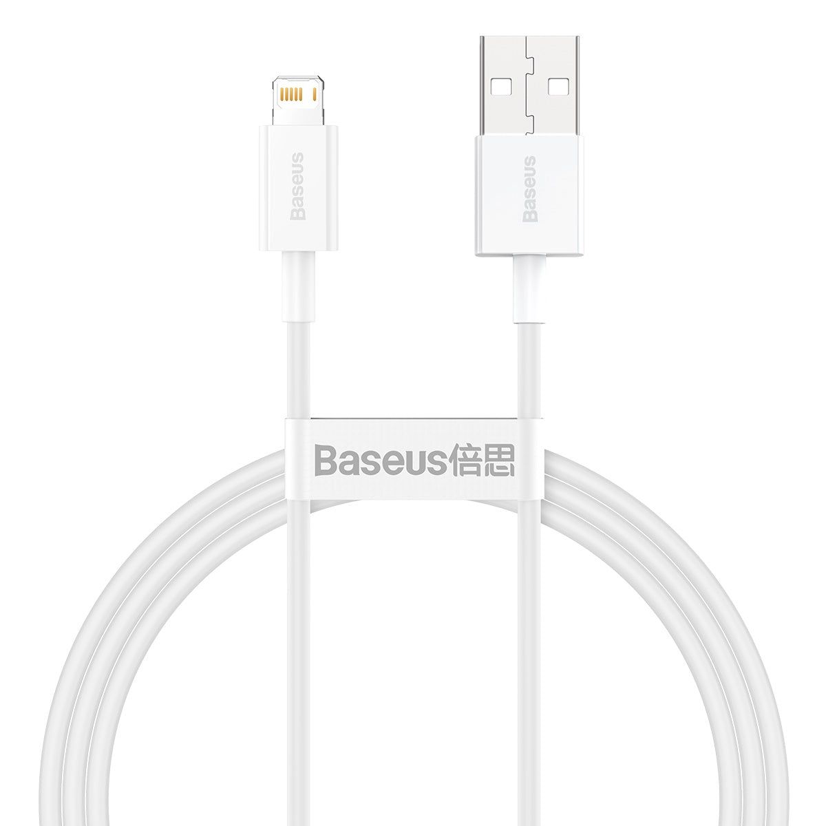 Baseus Superior Series Fast Charging Data Cable USB To iPhone 2.4A (CALYS-A01)-White / 1m