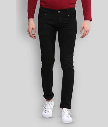 Urbano Fashion - Black Cotton Blend Slim Fit Men's Jeans ( Pack of 1 )