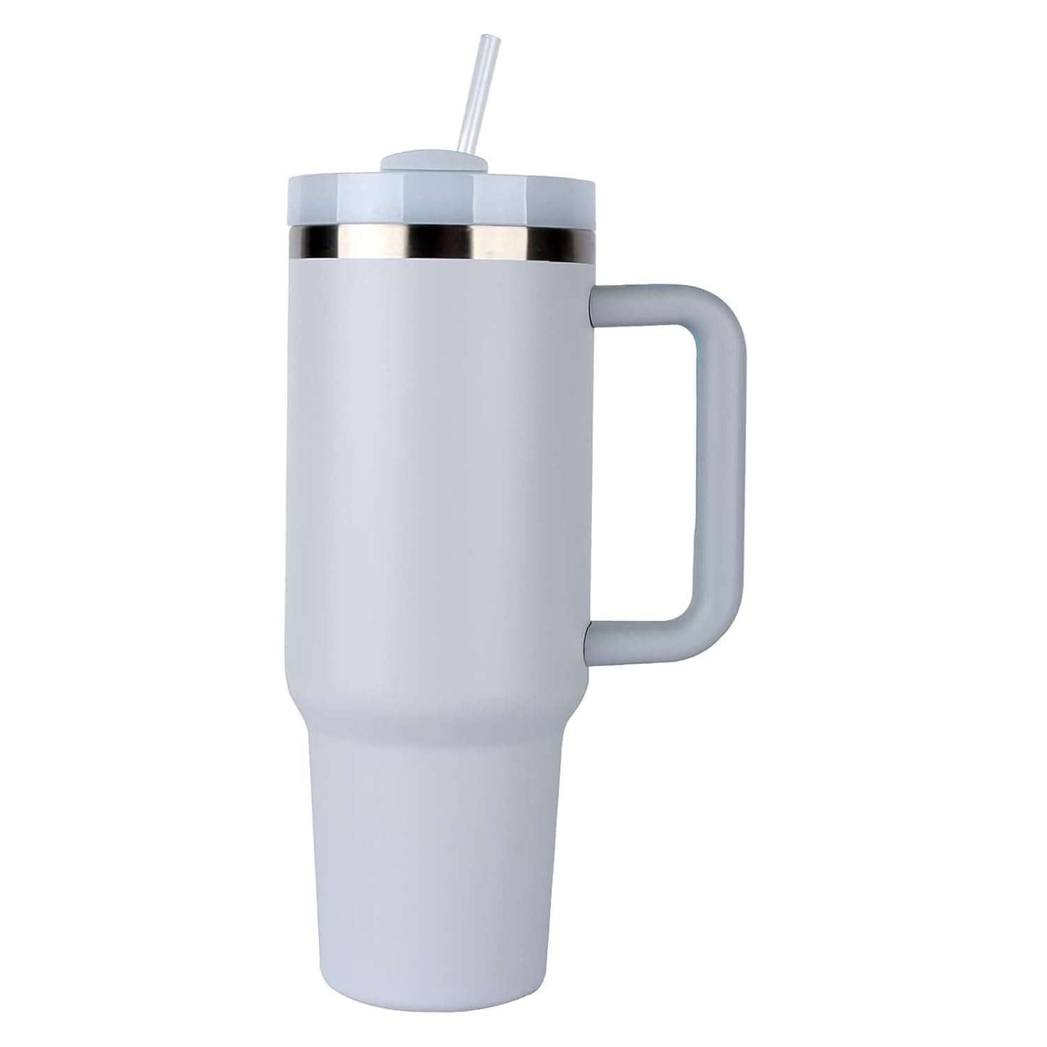 Tumbler with Handle and Straw Lid, 1200 ML Stainless Steel Travel Mug, Leakproof Lid, Water Bottle for Office, Gym, Travelling, Gifts for Women Men