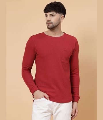 Rigo Pack of 1 Cotton Slim Fit Men's T-Shirt ( Maroon )