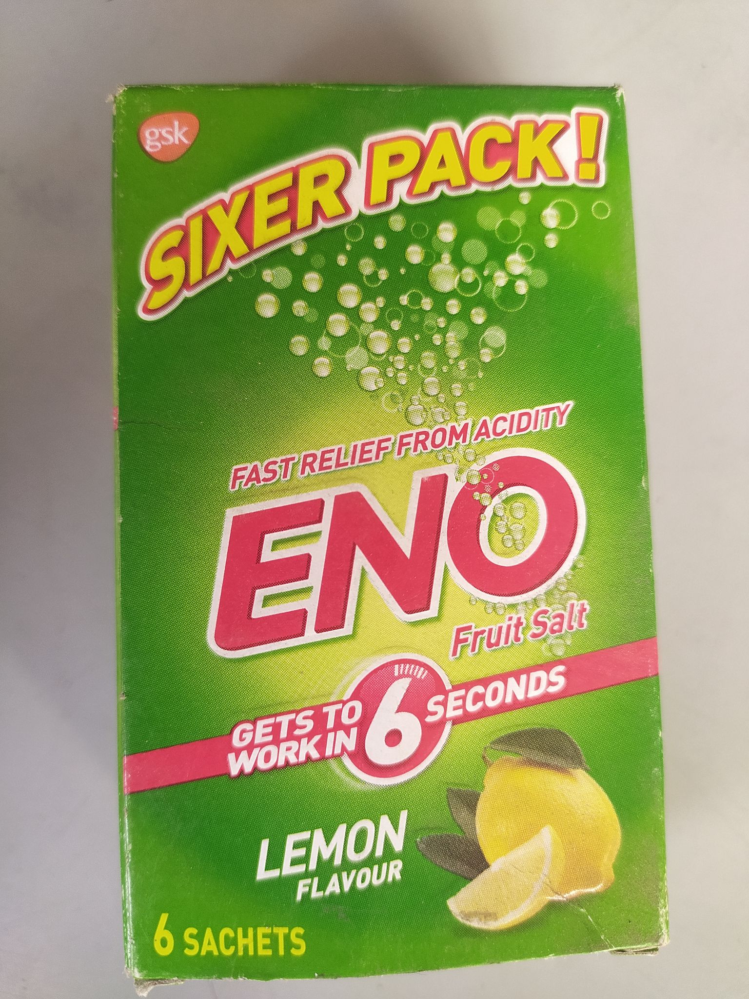Sixer pack! Eno 6 6 sachets lemon
