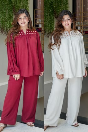 Camellia Luxe Linen Cordset-S-XL / White
