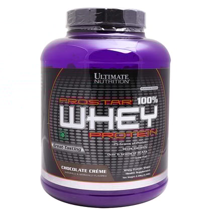Ultimate nutrition prostar 100% whey protein 5.28 lbs 2.39kg (chocolate Creme)