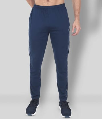 Zeffit - Navy Blue Cotton Blend Men's Trackpants ( Pack of 1 )