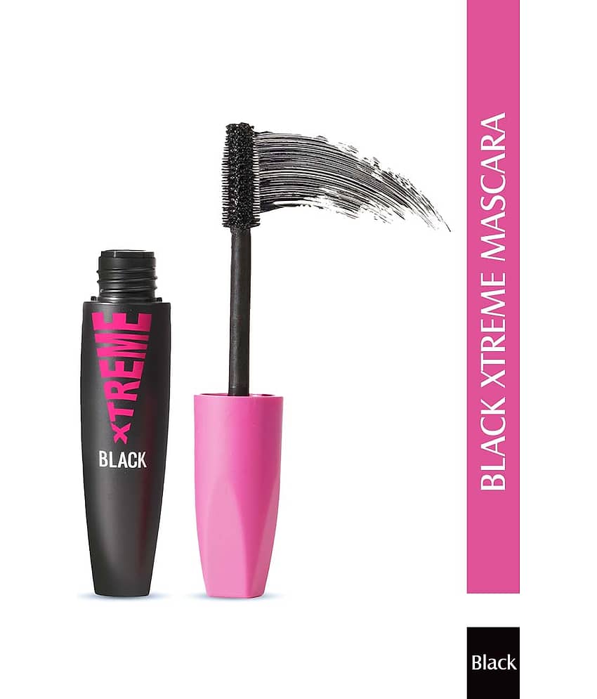 Glam21 Xtreme Black Mascara Waterproof 2X Stay Power NonClumping voluminous 2X Volume 10ml Black
