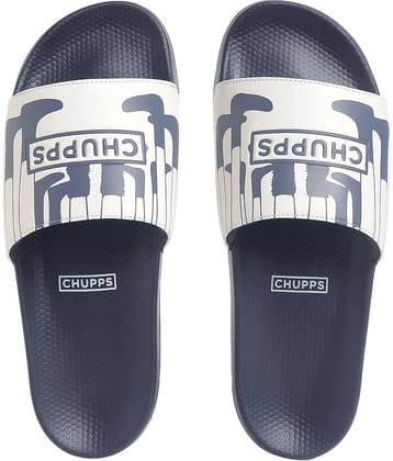 CHUPPS Navy Blue Men's Slide Flip Flop