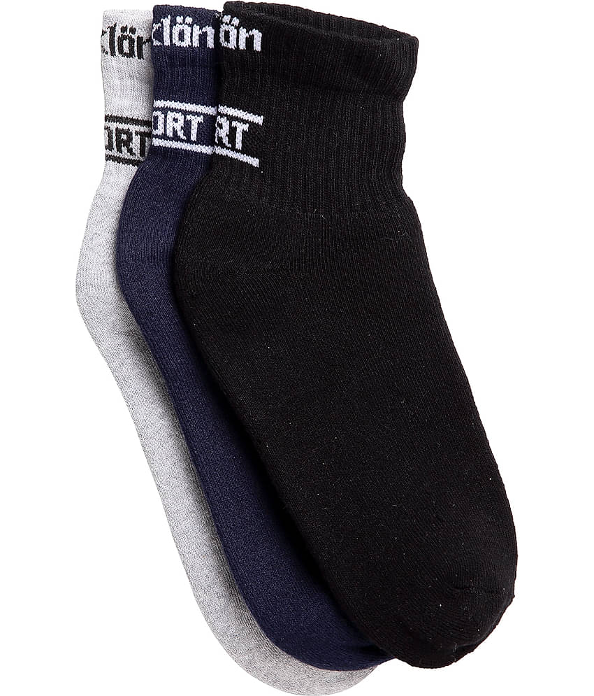 Texlon - Multicolor Terry Men's Ankle Length Socks ( Pack of 3 )