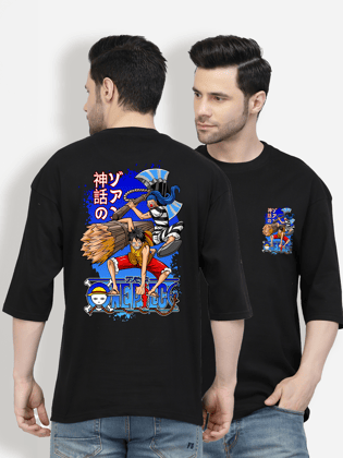 Joker Both Sides Black Oversized T-shirt-S / Black