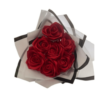 RIBBON ROSE BOUQUET