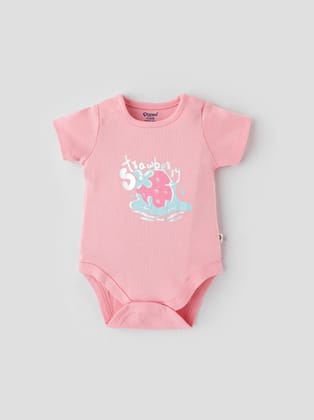 Popees Half Sleeve Bodysuit (0-3 Months) for Newborn Girls-3-6 M
