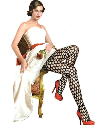 JMALL Pack of 1 Women's Nylon Full length Stockings ( Black )