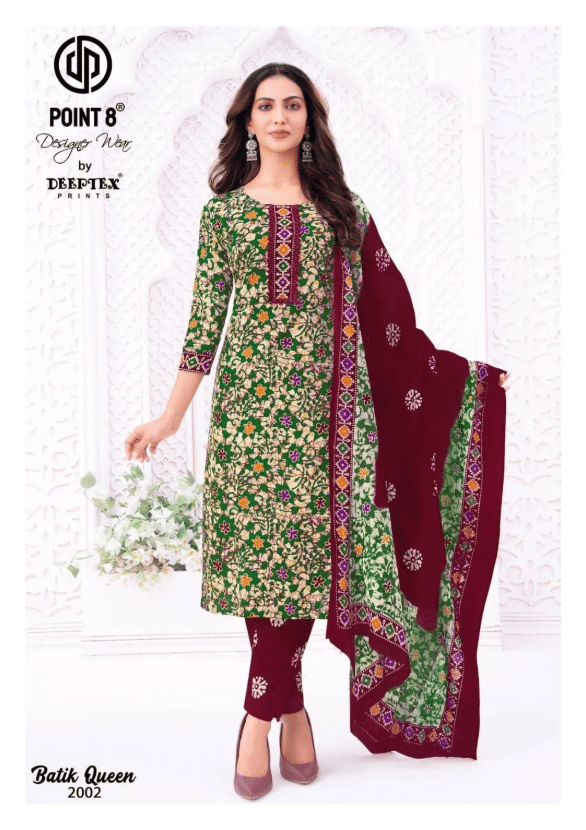 Batik Queen Vol 2 Deeptex Prints Readymade Cotton Pant Suits