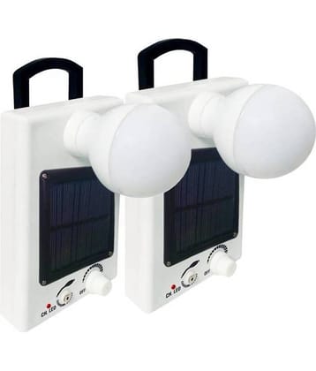 IDOLESHOP 9W Emergency Light SOLARBULB-002 White - Pack of 2