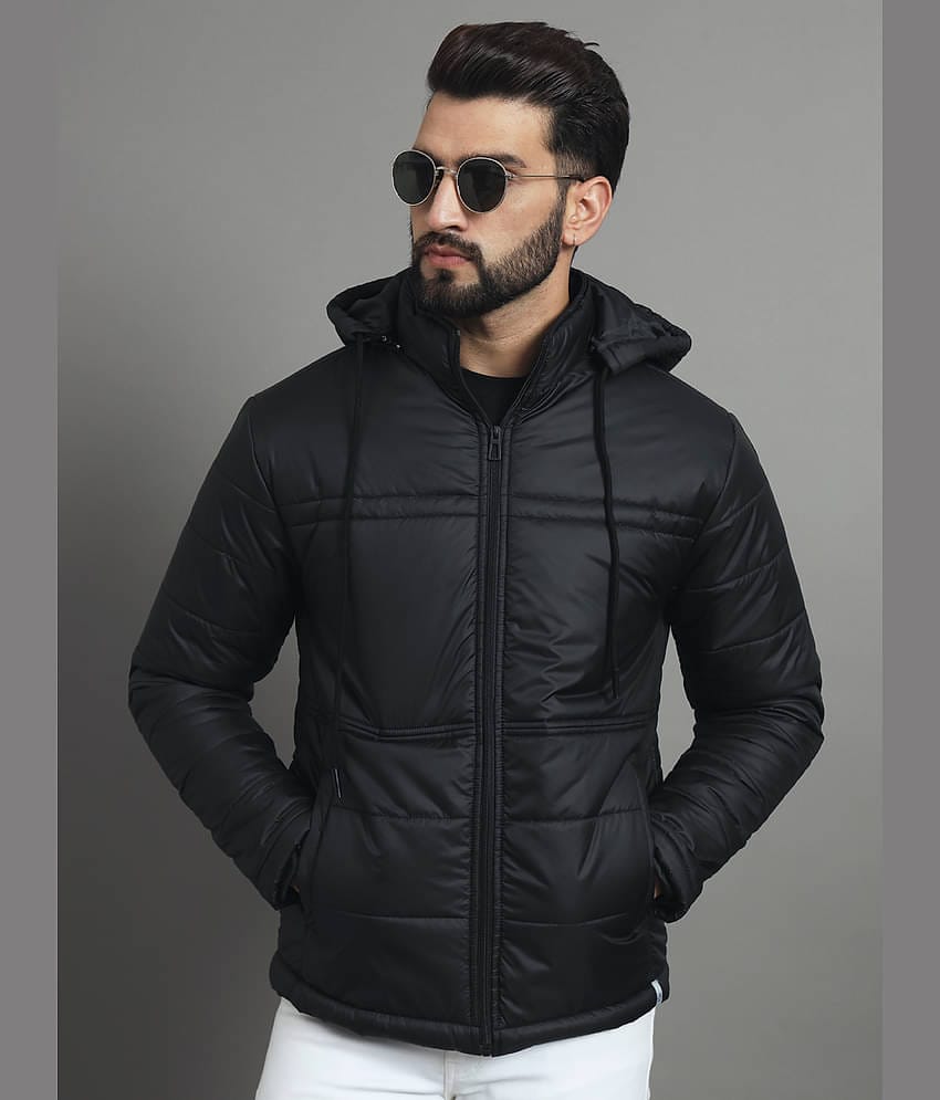 renuovo Polyester Men's Puffer Jacket - Black ( Pack of 1 )