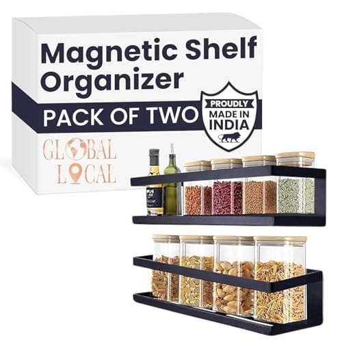 zuku Magnetic Shelf/Organiser for Fridge Decoration Items Fridge Side Storage Rack Washing Machine Organizer