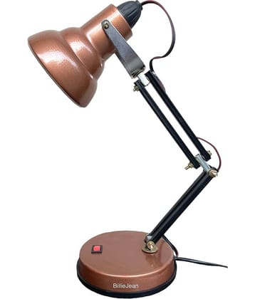 BillieJean Copper Study Table Lamp ( Pack of 1 )