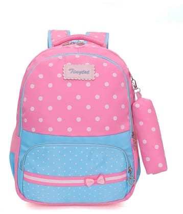 Tinytot 30 Ltrs Pink School Bag for Boys & Girls