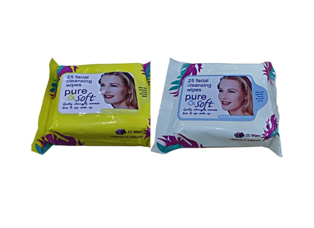 Elecsera Soft Facial Face Skin Cleaning Wet Tissue Wipes (MultiFlavour) (Pack of 2) (Pack of 50) (50 Tissues) - Makeup - Remover | Buy online on ZillyBuy