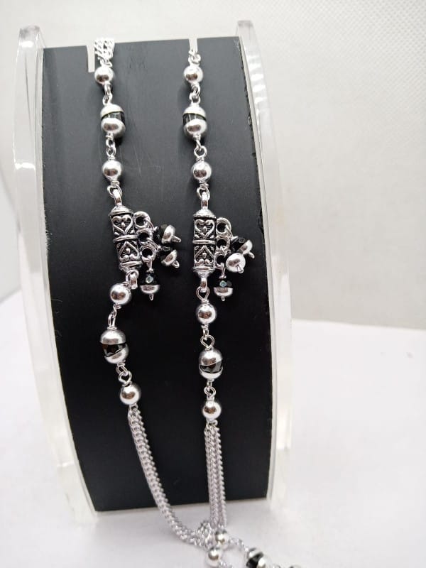 Pure silver 75percent bridal payal p = 68