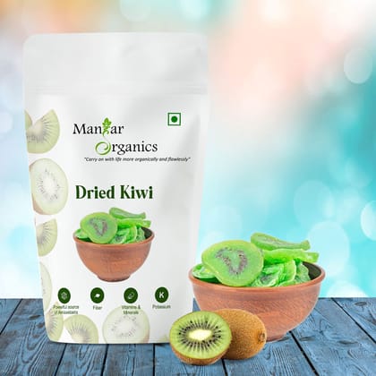ManHar Organics Dried Kiwi Slices 250gm | Sweet & Tangy Snack | Rich in Vitamin C, Fiber & Antioxidants | No Added Preservatives | Ready-to-Eat Healthy Snack