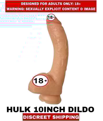 Hulk 10 Inch Long Realistic Dildo With Balls